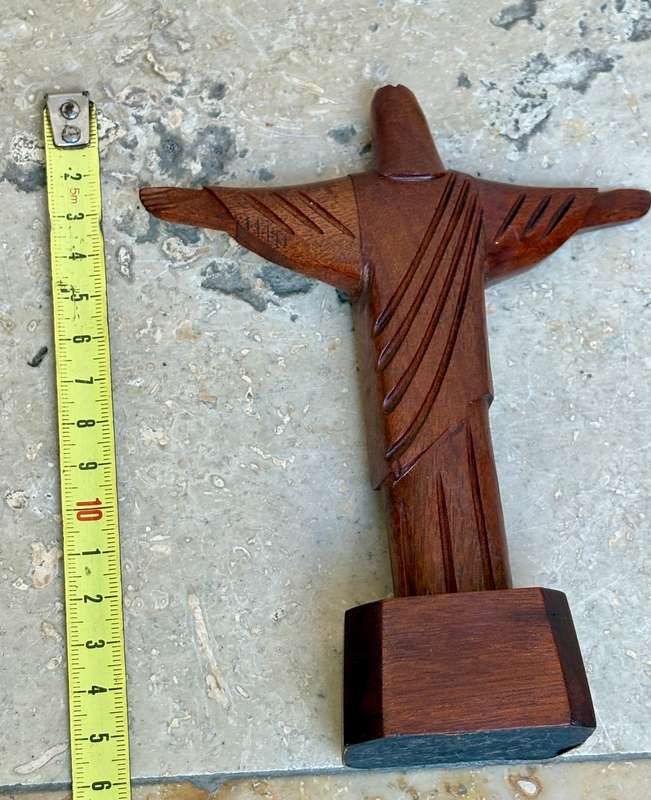 Christ the redeemer wood sculpture Rio