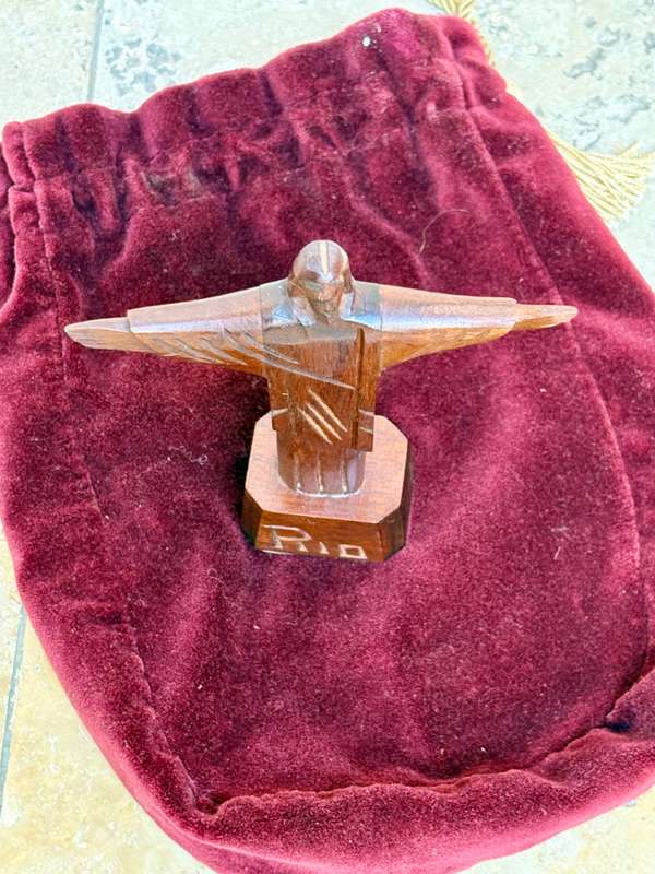 Christ the redeemer wood sculpture Rio