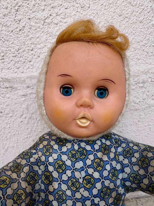 Vintage rubber face doll