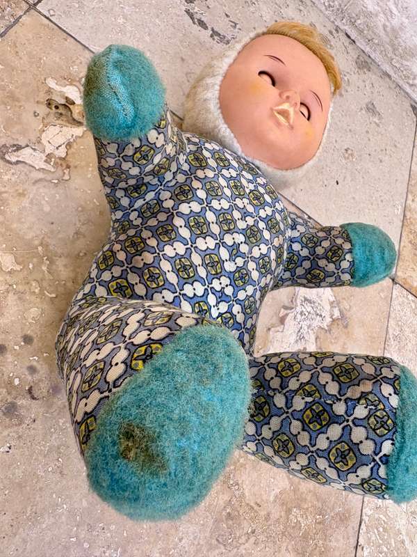 Vintage rubber face doll
