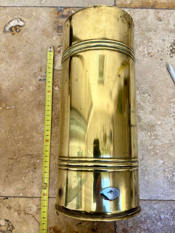 Vintage solid brass umbrella stand cane stand cckk cape town