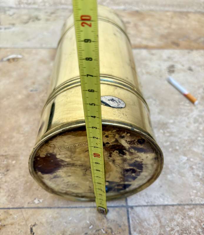 Vintage solid brass umbrella stand cane stand cckk cape town