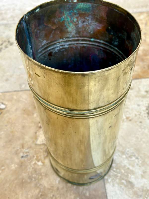 Vintage solid brass umbrella stand cane stand cckk cape town