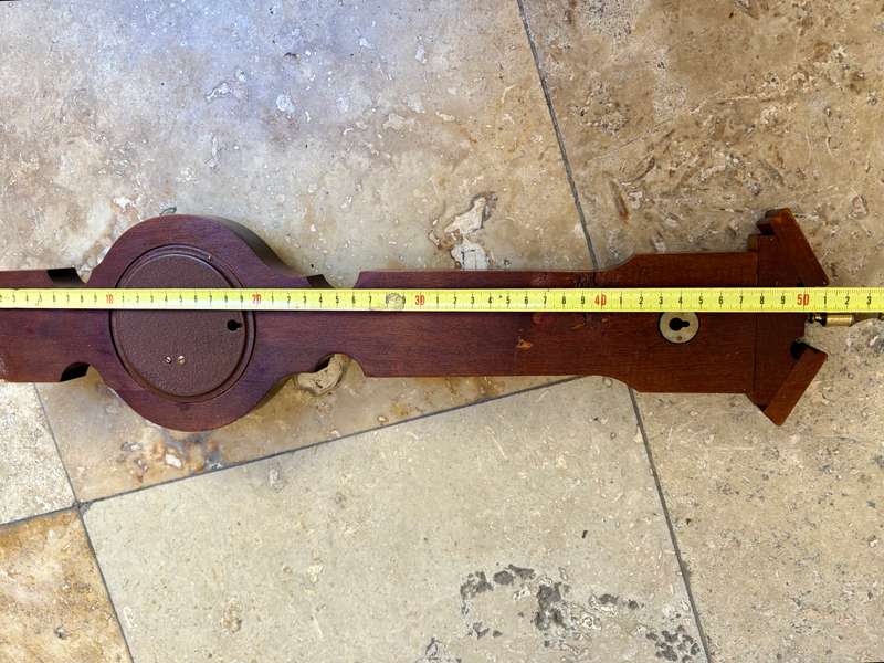 Vintage German wooden barometer hygrometer