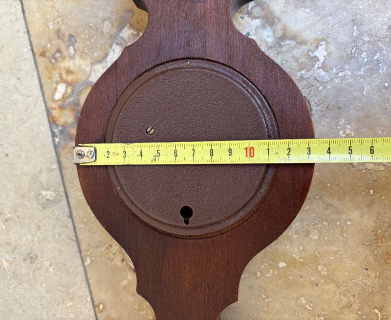Vintage German wooden barometer hygrometer