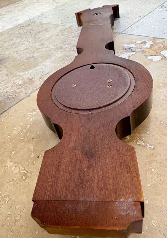 Vintage German wooden barometer hygrometer