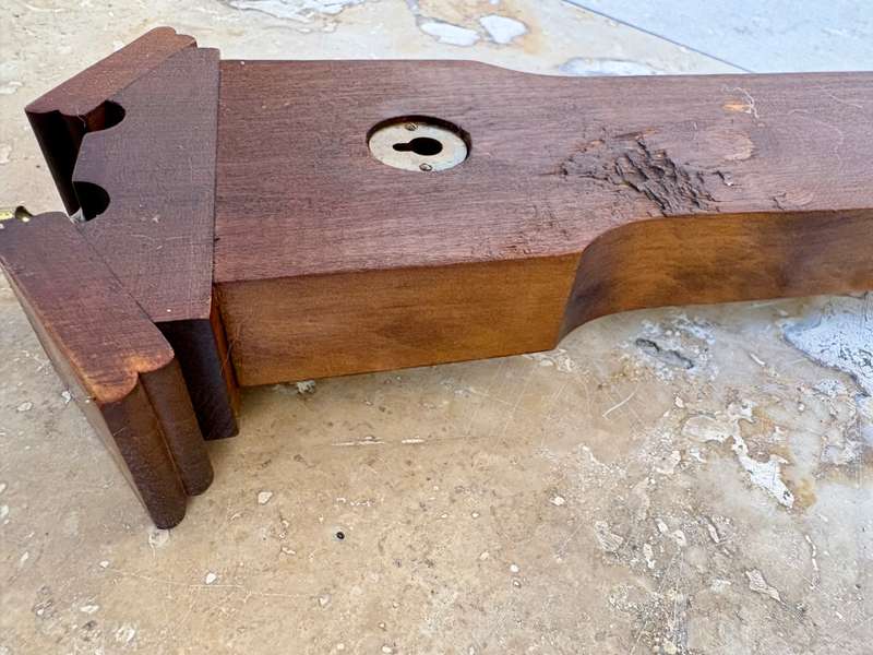 Vintage German wooden barometer hygrometer