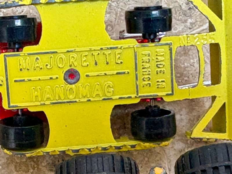 Majorette hanomag , street roller , and matchbox super fast tractor shovel diecast car lot