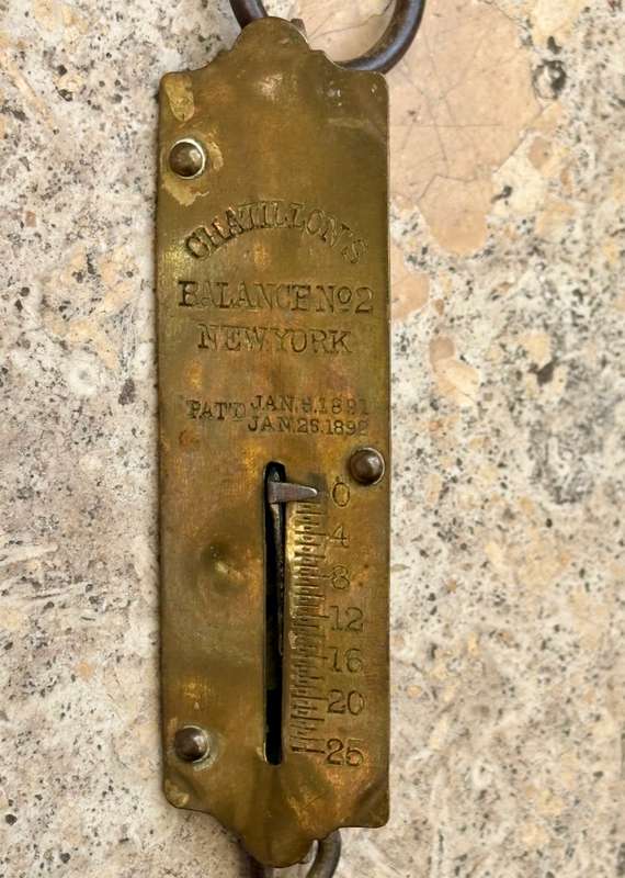 Original Vintage Chatillons balance no 2 , 1891-92 hanging scale