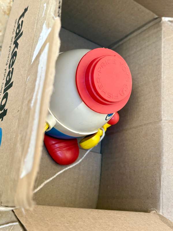 Vintage fisher price Humpty Dumpty no 736 pull toy egg
