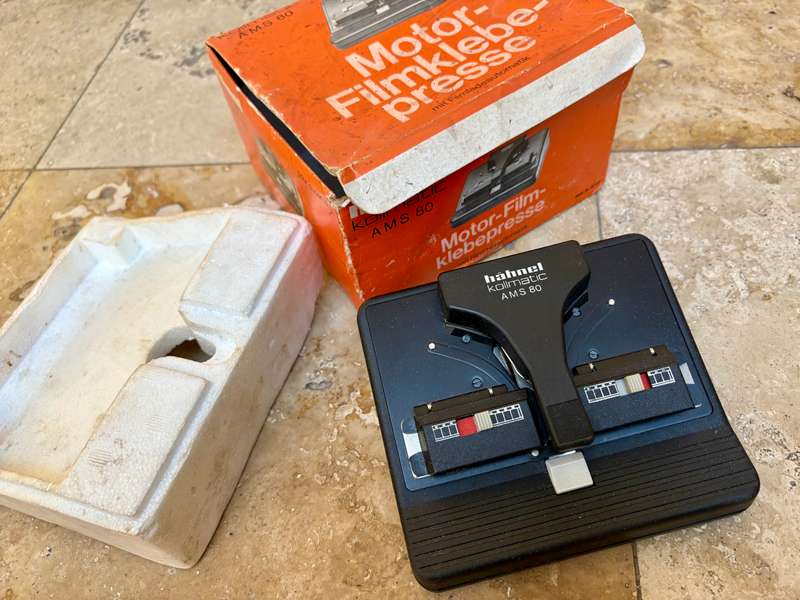 Vintage Hähnel Kollmatic AMS 80 Motor film klebepresse Super 8 Film splicer