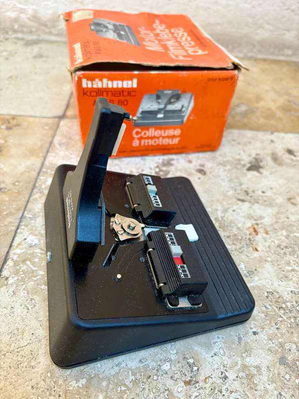 Vintage Hähnel Kollmatic AMS 80 Motor film klebepresse Super 8 Film splicer