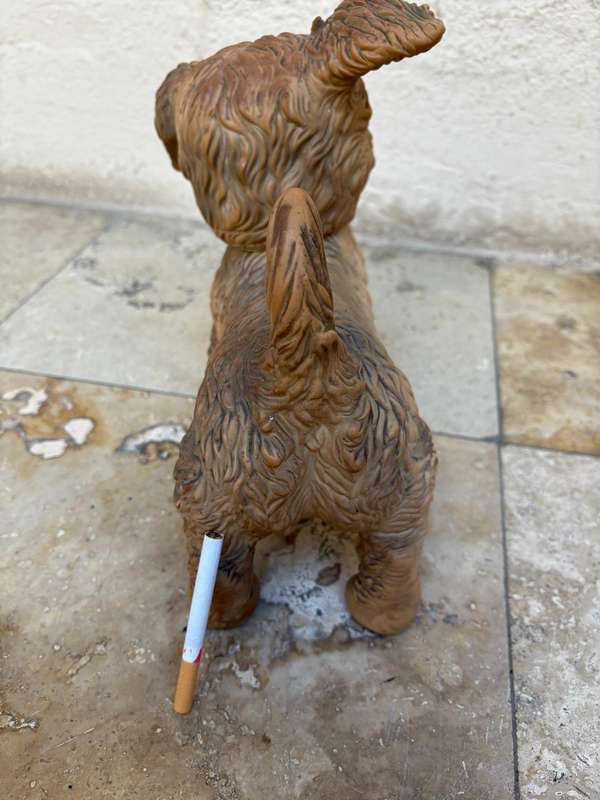 Vintage Edward Mobley Co  rubber dog blinking eyes toy