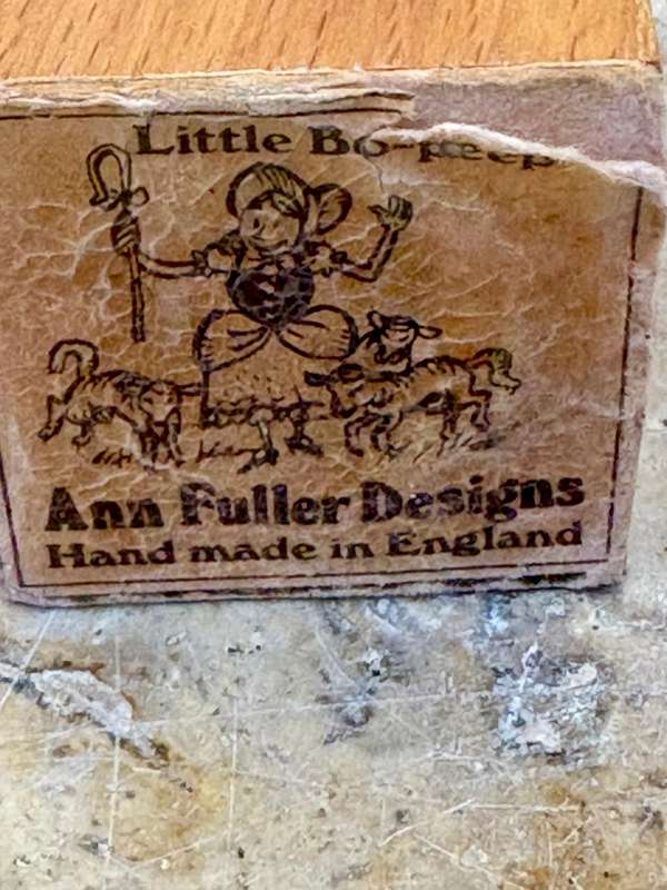 Vintage Anne Fuller Designs Little Bo Peep Pop-Up Doll Wooden Box