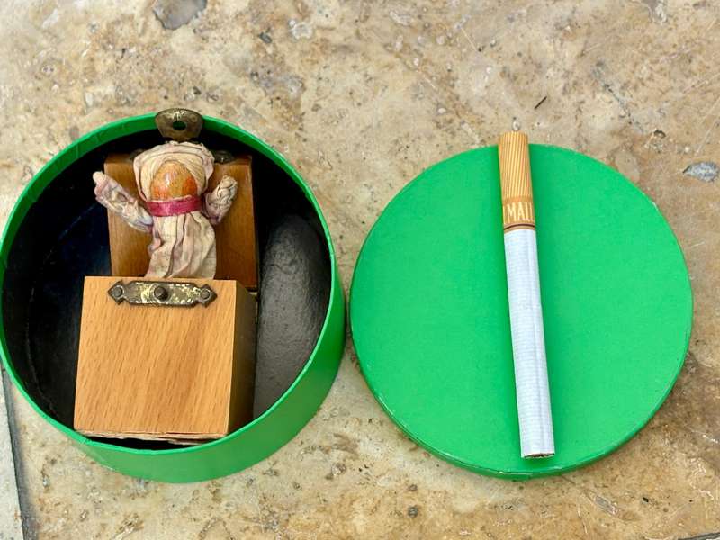 Vintage Anne Fuller Designs Little Bo Peep Pop-Up Doll Wooden Box