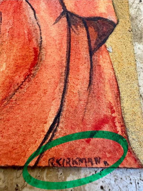 Rita Kirkman pastel painting of the Bishop