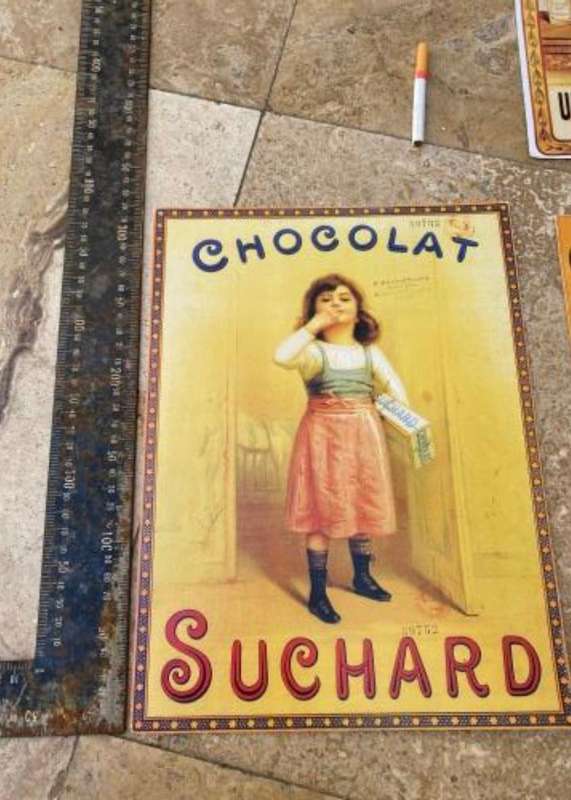 vintage Betty boop , Huile d olive , chocolat suchard poster lot of 3
