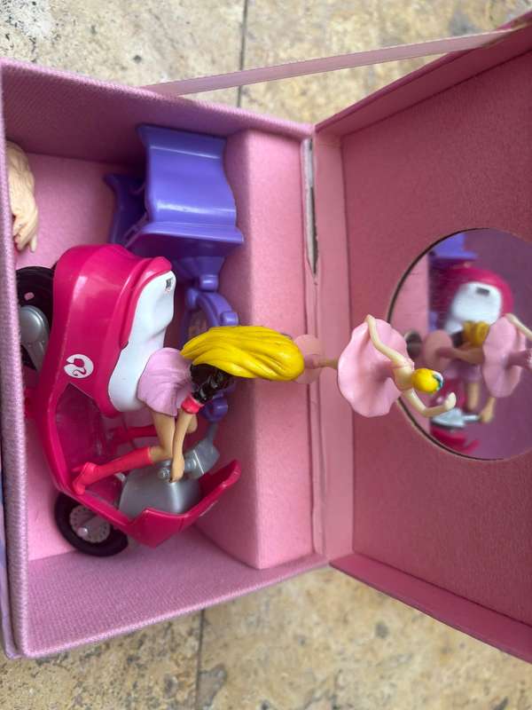 Mattel Barbie scooter in music box plus Barbie friend