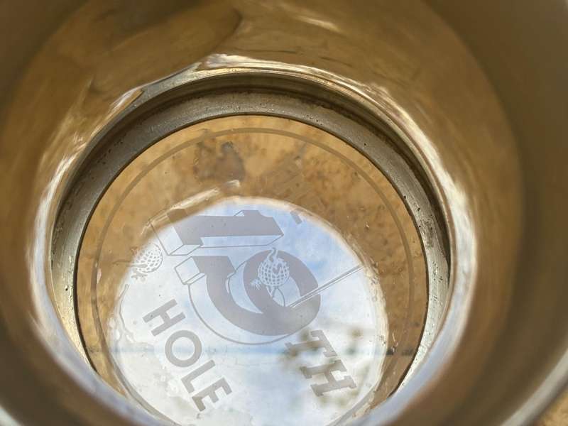 Vintage MV Carnarvon Castle pewter tankard glass bottom