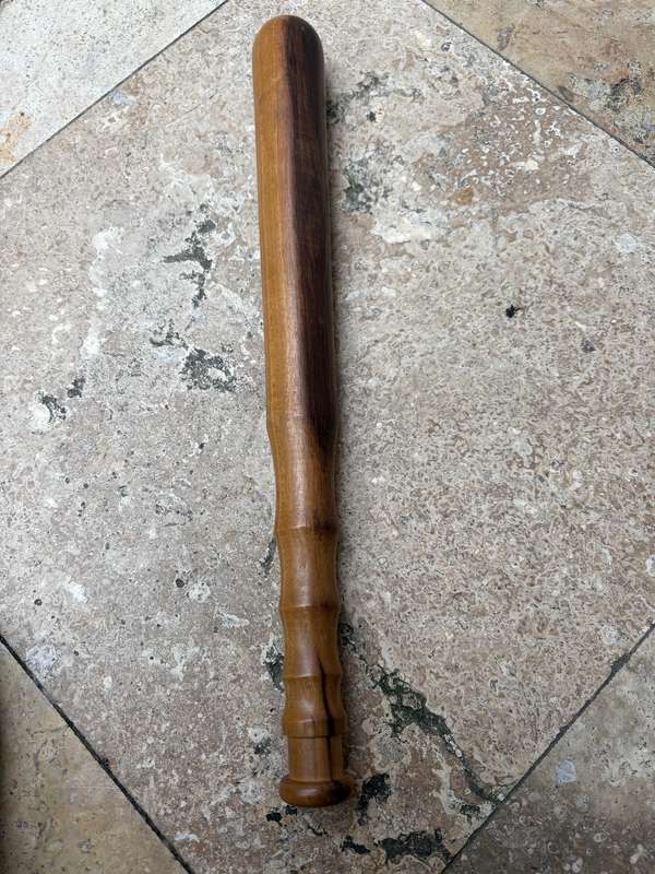 Vintage wood baton truncheon exotic hard wood