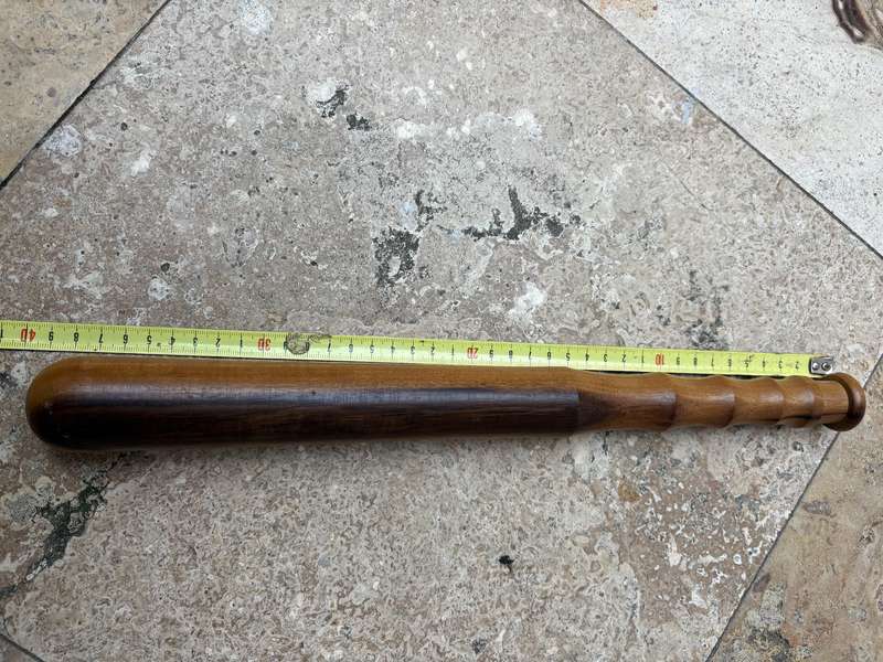 Vintage wood baton truncheon exotic hard wood