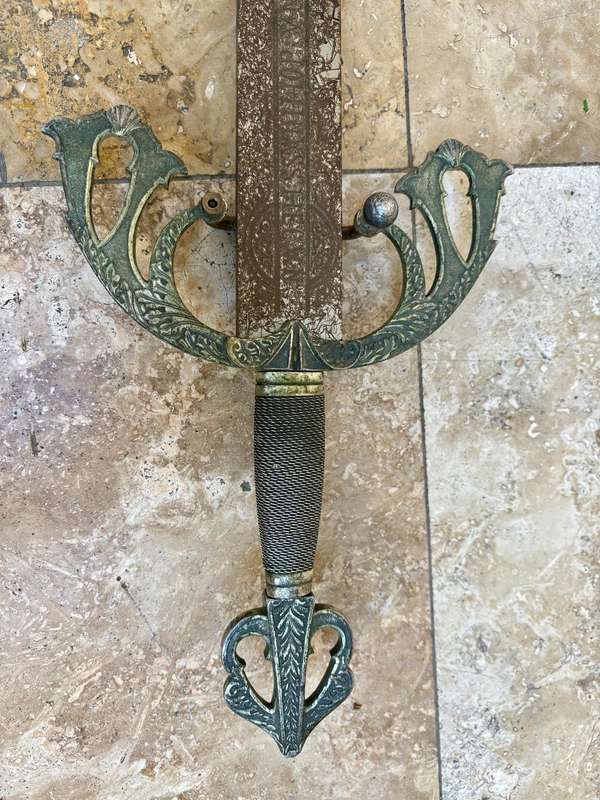 Vintage Tizona full size sword from Toledo 97 cm Tizon Spain
