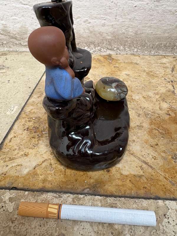 Baby Buddha  incense backflow pond fountain