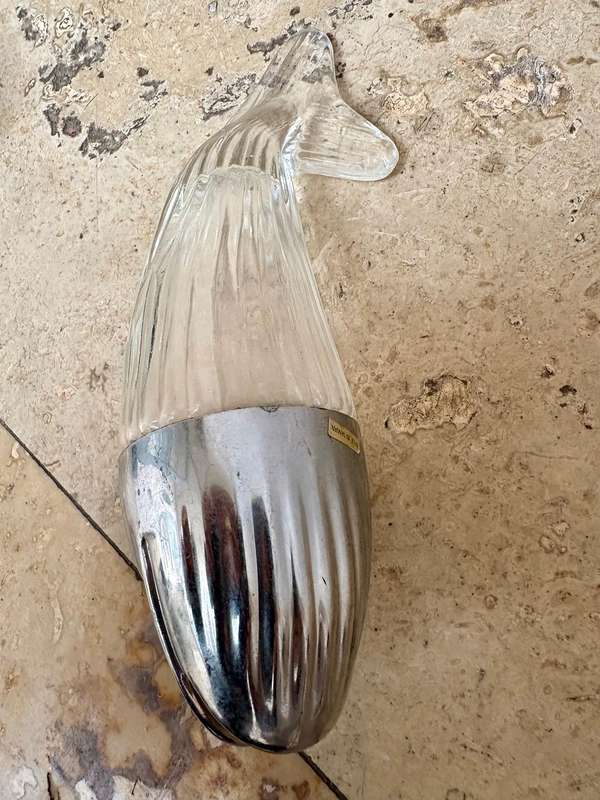 Vintage nut whale dispenser chrome plated head , Taiwan