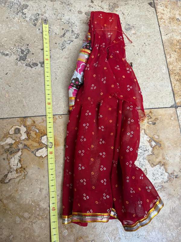 Vintage Indian doll Rajasthani pair