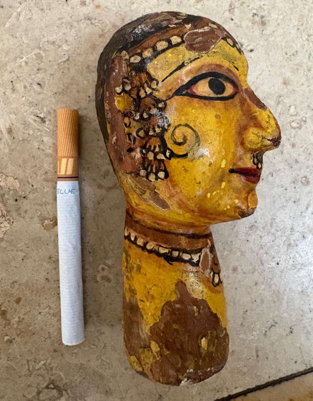 Antique Indian Persian puppet head