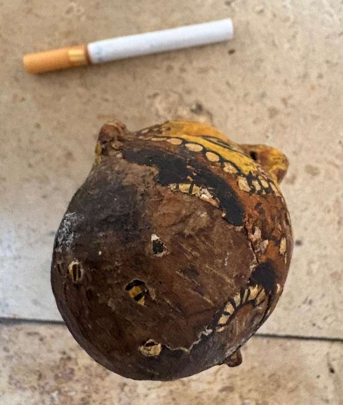 Antique Indian Persian puppet head