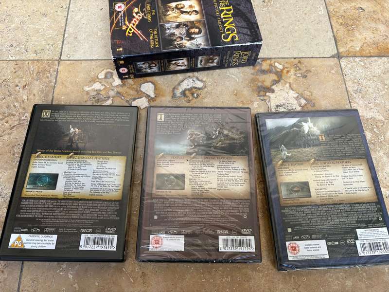 Lord of the rings dvd box set trilogy
