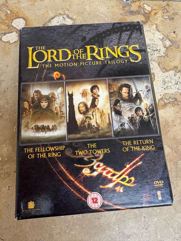 Lord of the rings dvd box set trilogy