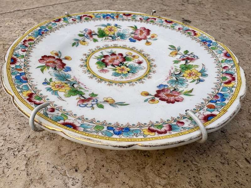 Foley China Ming rose display saucer