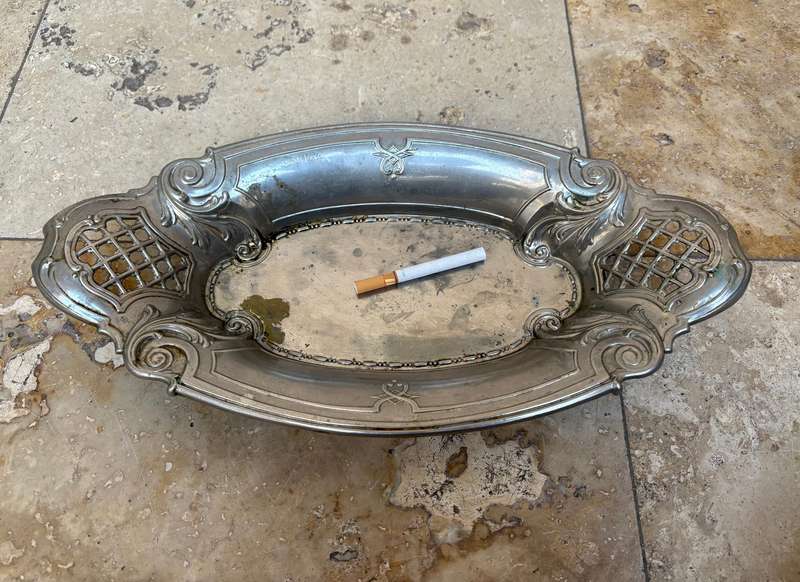 Vintage oval silver plate fruit bowl Germany