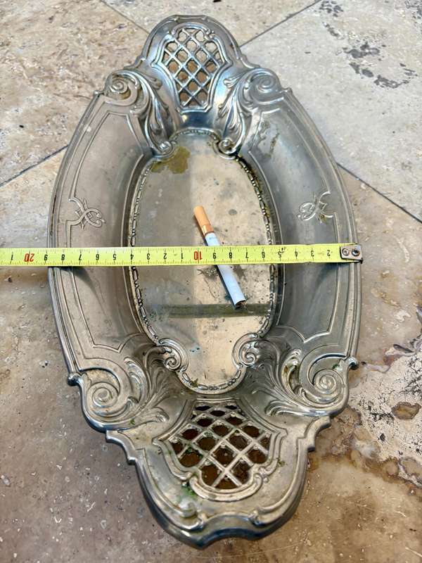 Vintage oval silver plate fruit bowl Germany