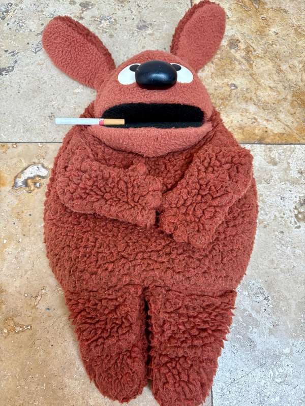 Rare Muppet Rowlf the dog hand puppet fisher price 852 Jim Henson muppets doll 1977