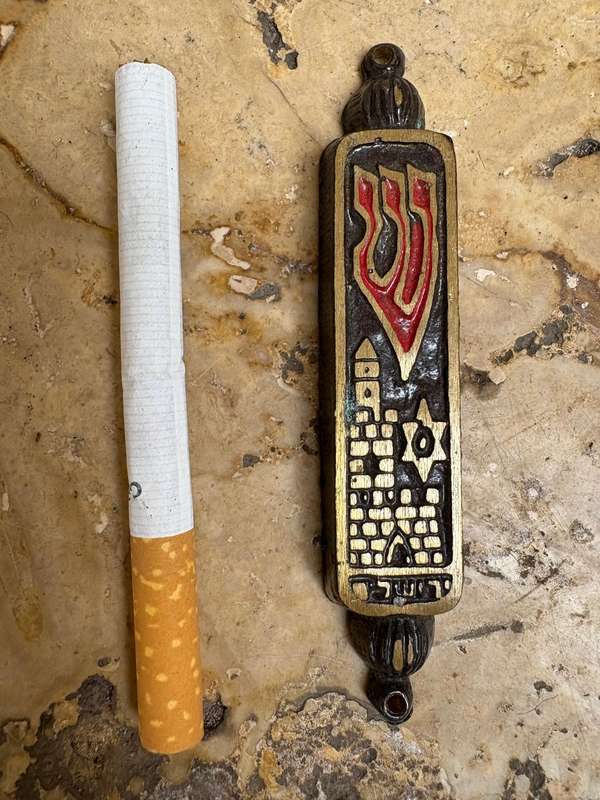 Vintage brass Mezuzah lot of 3 , no script