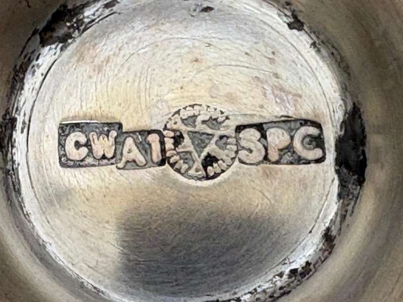 Vintage gravy bowl silver-plate on copper pair