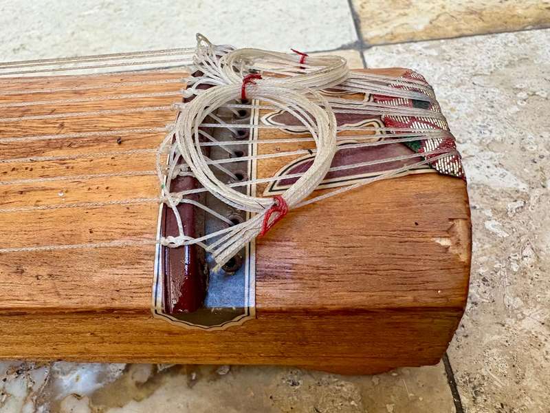 Koto portable Japanese stringed musical instrument acoustic harp 13strings zen