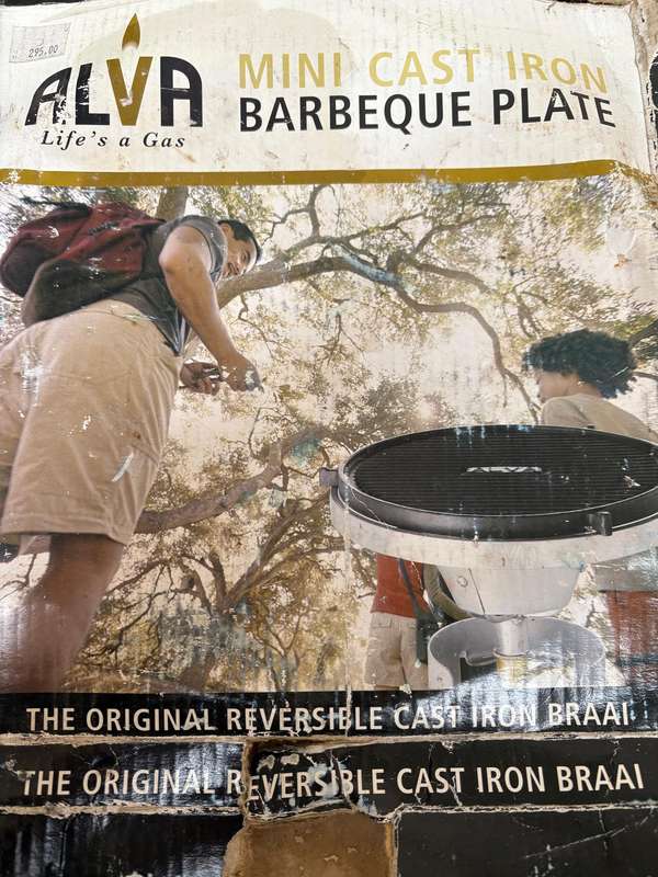 Alva gas cooker reversible cast iron bbq grill plate