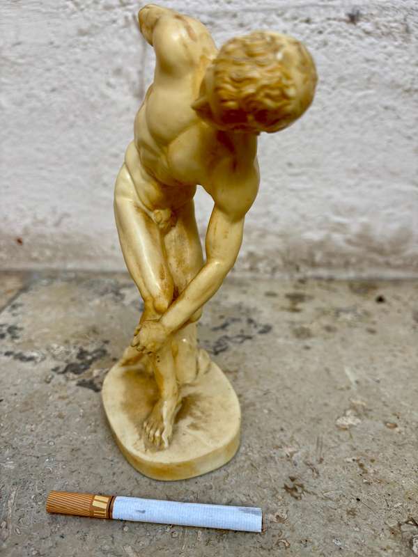 Vintage classic Santini discus thrower discopulis Italy figure