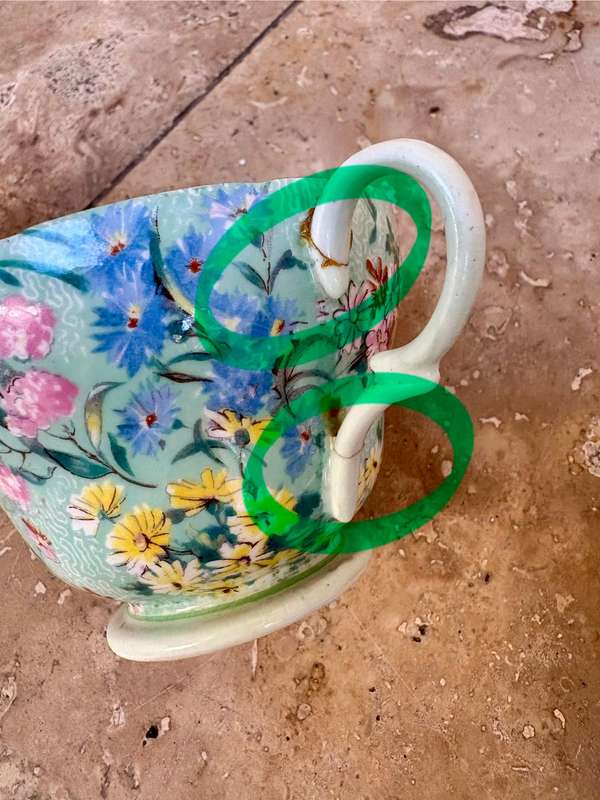 Vintage Shelley melody chintz saucer and teacup tlc