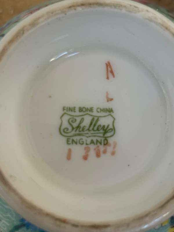 Vintage Shelley melody chintz saucer and teacup tlc