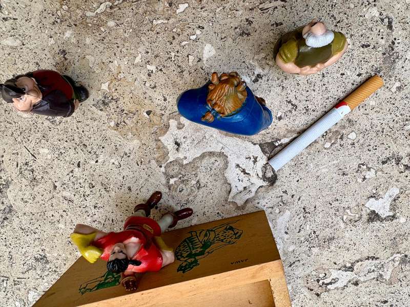 Vintage beauty and the beast figure lot of 4