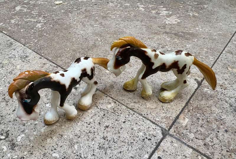 vintage gosnell horse pony pair of 2