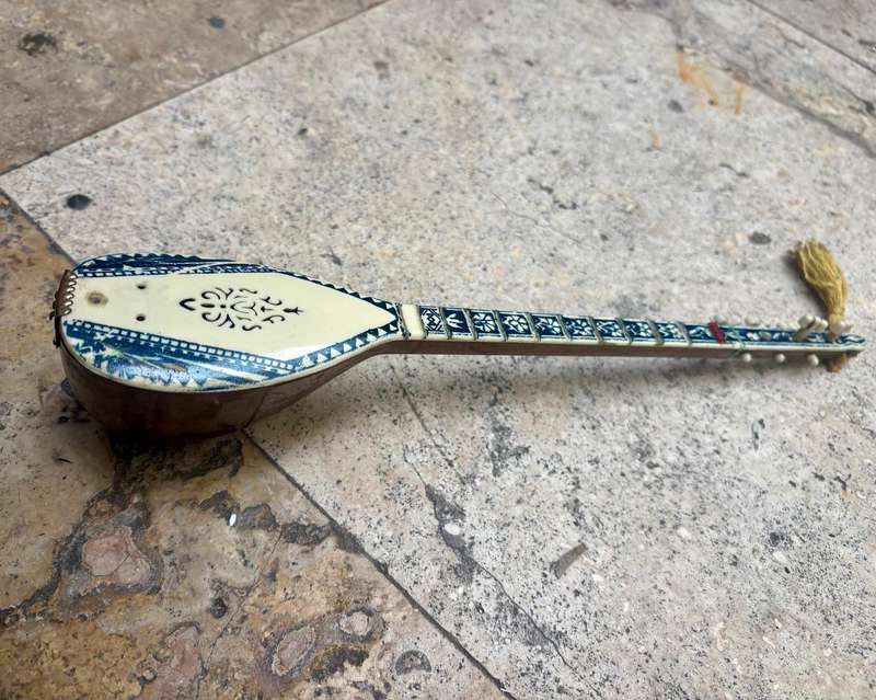 Vintage Ciftel Albanian musical instrument ornament
