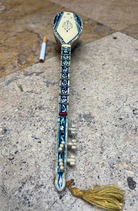 Vintage Ciftel Albanian musical instrument ornament
