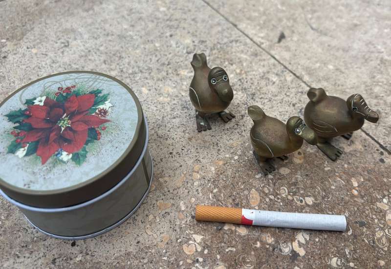 Brass dodo birds lot of 3