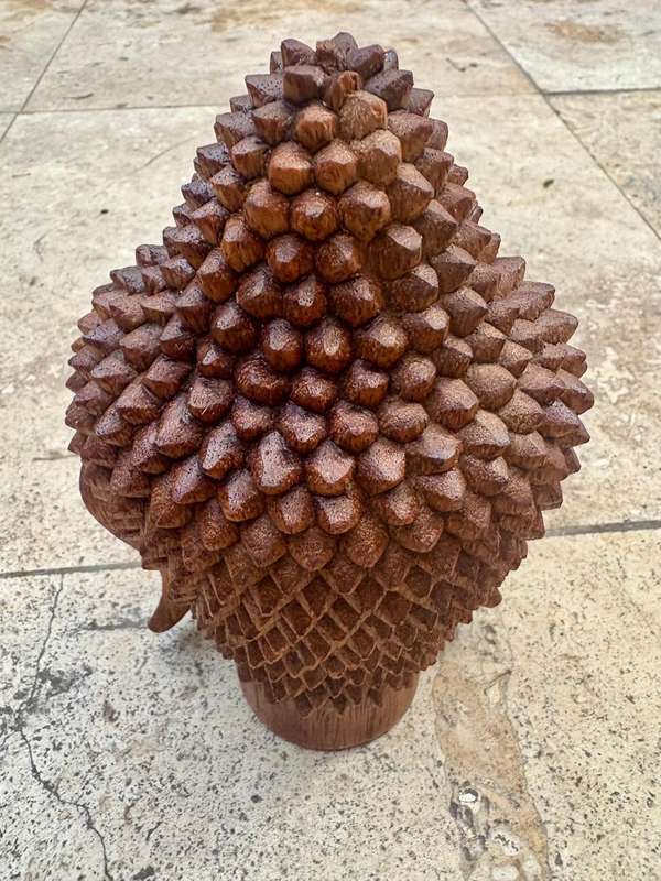 Bali wood Buddha head hand carved sculpture statue for zen in space ,